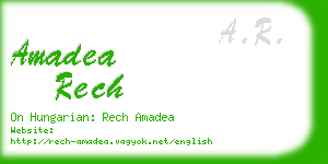 amadea rech business card